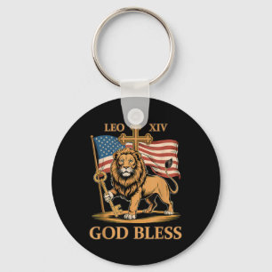 Chaveiro Papa vaticano Leo Xiv - Papa Deus abençoe Leo Xiv
