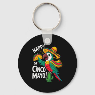 Chaveiro Papagaio engraçado sombrero chapéu cinco de maio
