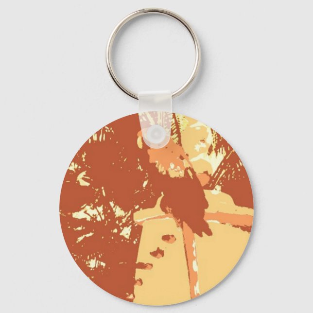 Chaveiro Papagaio Pop Art (Frente)