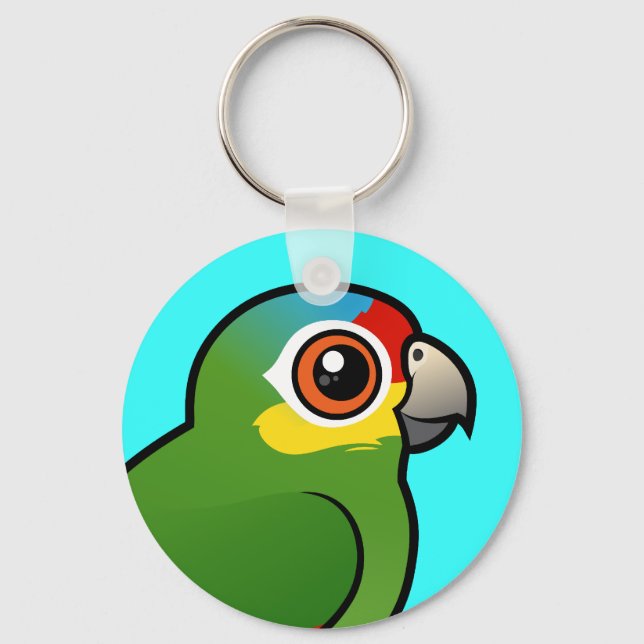 Chaveiro Papagaio Vermelho Birdorável (Frente)