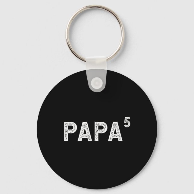 Chaveiro Papai 5 Para Vovô Com 5 Netos  (Frente)