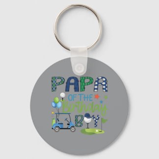 Chaveiro Papai do Menino do Buraco de Aniversário de Um Gol