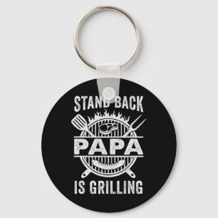 Chaveiro Papai Está Grelhando Dia Dos Pais Churrasco Engraç
