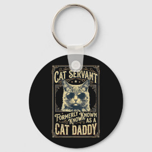 Chaveiro Papai Gato para Homens Papai Gato Engraçado Dia do