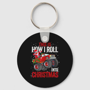 Chaveiro Papai Noel Afro-Americano Caminhão Monstro C