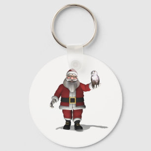 Chaveiro Papai Noel ama Snowy Owl