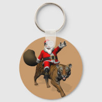 Papai Noel Andando Um Tigre
