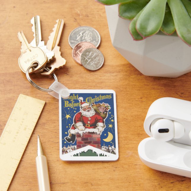Chaveiro Papai Noel Antigo, Era a Noite Antes do Natal (Mesa)