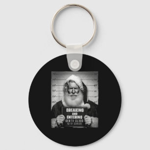Chaveiro Papai Noel Arrombando Entrando Mugshot Natal Engra