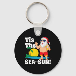 Chaveiro Papai Noel Beber Tis O Natal Sol Do Mar Em