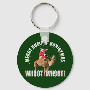 Chaveiro Papai noel & camelo alegres do Natal de Humpin