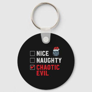 Chaveiro Papai noel Chaotic D20 Tabletop Gamer Funny