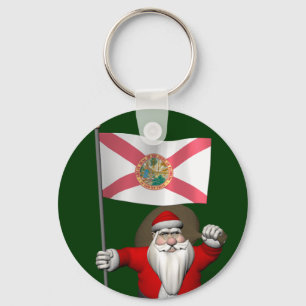 Chaveiro Papai Noel Com Alferes Da Flórida