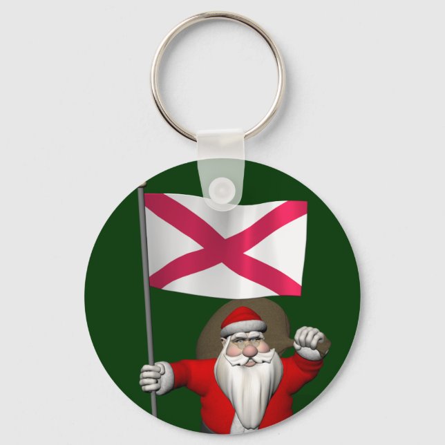 Chaveiro Papai Noel Com Alferes Da Irlanda Do Norte (Frente)