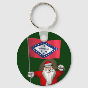 Chaveiro Papai Noel Com Alferes De Arkansas