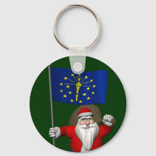 Chaveiro Papai Noel Com Alferes De Indiana