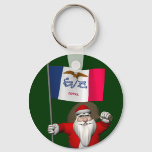 Chaveiro Papai Noel Com Alferes De Iowa