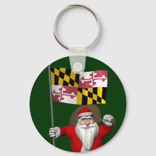 Chaveiro Papai Noel Com Alferes De Maryland