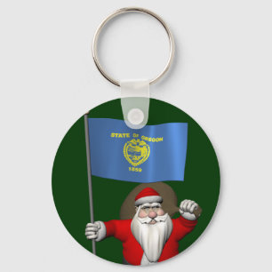 Chaveiro Papai Noel Com Alferes De Oregon