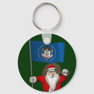 Chaveiro Papai Noel Com Alferes De Utah