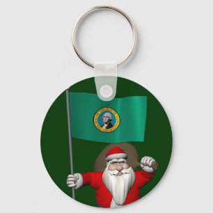 Chaveiro Papai Noel Com Alferes De Washington