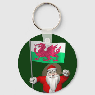 Chaveiro Papai Noel Com Alferes Do País De Gales