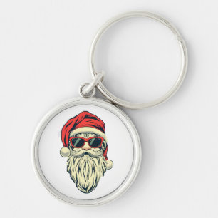 Chaveiro papai noel com óculos
