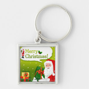 Chaveiro Papai Noel com presentes