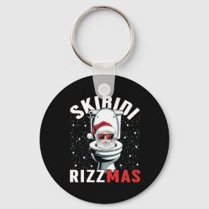 Chaveiro Papai Noel da Pia Engraçado Skibidi Rizzmas Elefan