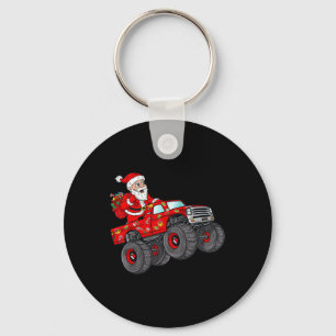 Chaveiro Papai Noel De Natal Viajando Em Monster Truck Boys