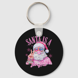 Chaveiro Papai Noel de Óculos Rosa é um Natal Swifty Santa