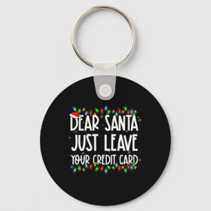 Chaveiro Papai Noel Deixe Somente Seu Cartão De Crédito Fam
