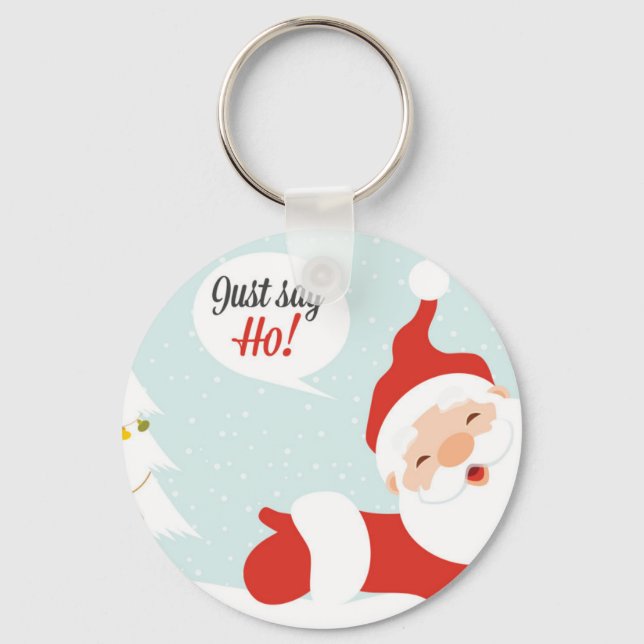 Chaveiro Papai Noel - diga logo (Frente)