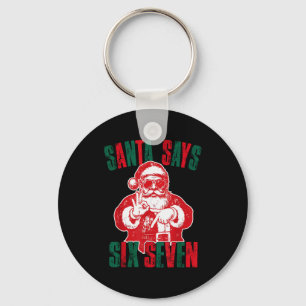 Chaveiro Papai Noel Diz Seis Sete Engraçado 67 Meme Natal V