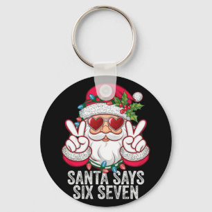 Chaveiro Papai Noel Diz Seis Sete Natal Engraçado 67 Meme P