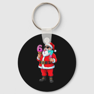Chaveiro Papai Noel Engraçado 67 Sorvete Natal Gotejamento 