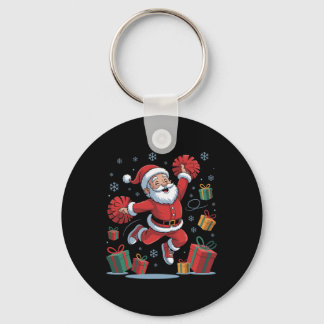 Chaveiro Papai Noel engraçado aplaudindo animação natal Xma
