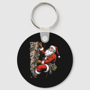 Chaveiro Papai Noel engraçado escalando Natal Xmas Boulderi