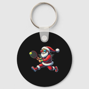 Chaveiro Papai Noel Jogando Tênis Jogo Raquete de Tênis Chr