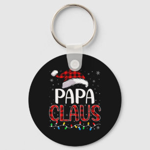 Chaveiro Papai Noel Luzes De Natal Correspondendo Ao Xmas F