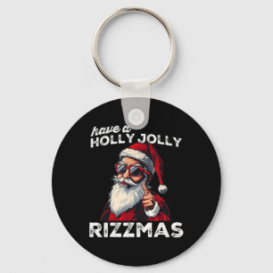 Chaveiro Papai Noel miando Meme engraçado do Papai Noel Riz