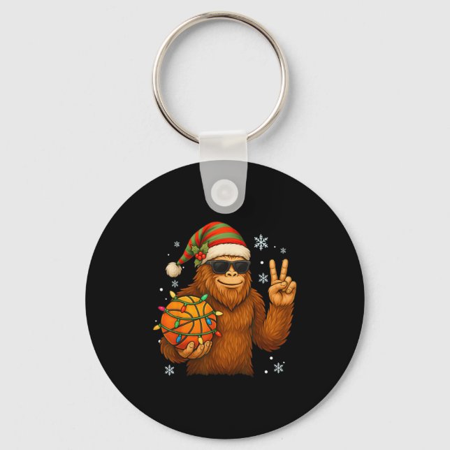 Chaveiro Papai Noel Pé Grande Basquete Natal  (Frente)