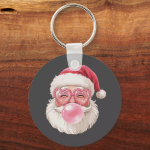 Chaveiro Papai Noel soprando bolha Natal engraçado Natal