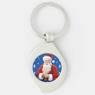 Chaveiro Papai Noel Sorridente