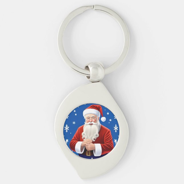 Chaveiro Papai Noel Sorridente (Frente)