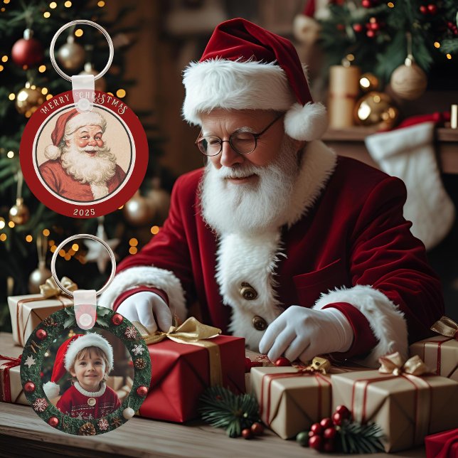 Chaveiro Papai Noel Vintage Retro  (Criador carregado)