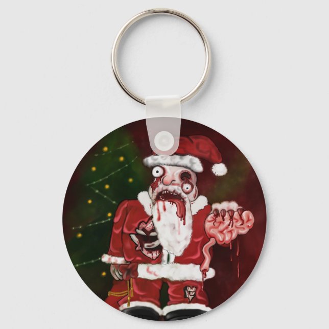 Chaveiro Papai noel Zombie (Frente)