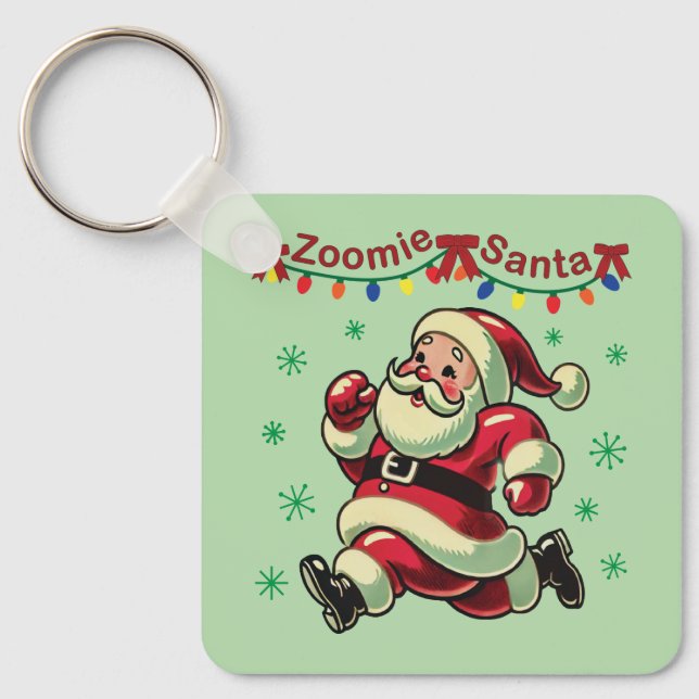 Chaveiro Papai Noel Zoomie Natal (Frente)