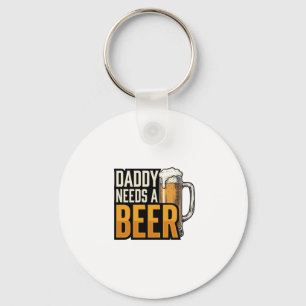 Chaveiro Papai Precisa de uma Cerveja Camisa Vintage Engrav