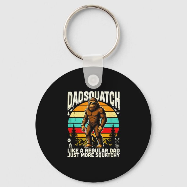 Chaveiro Papai Sasquatch como um pai regular mais peludo (Frente)